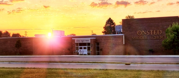 Summer Sunrise at school