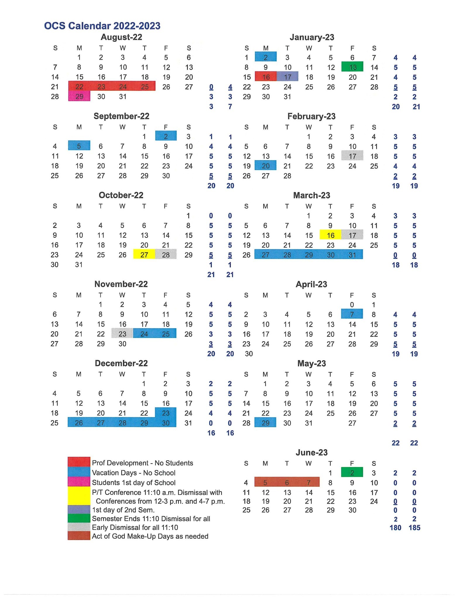 OCS 22-23 District Calendar