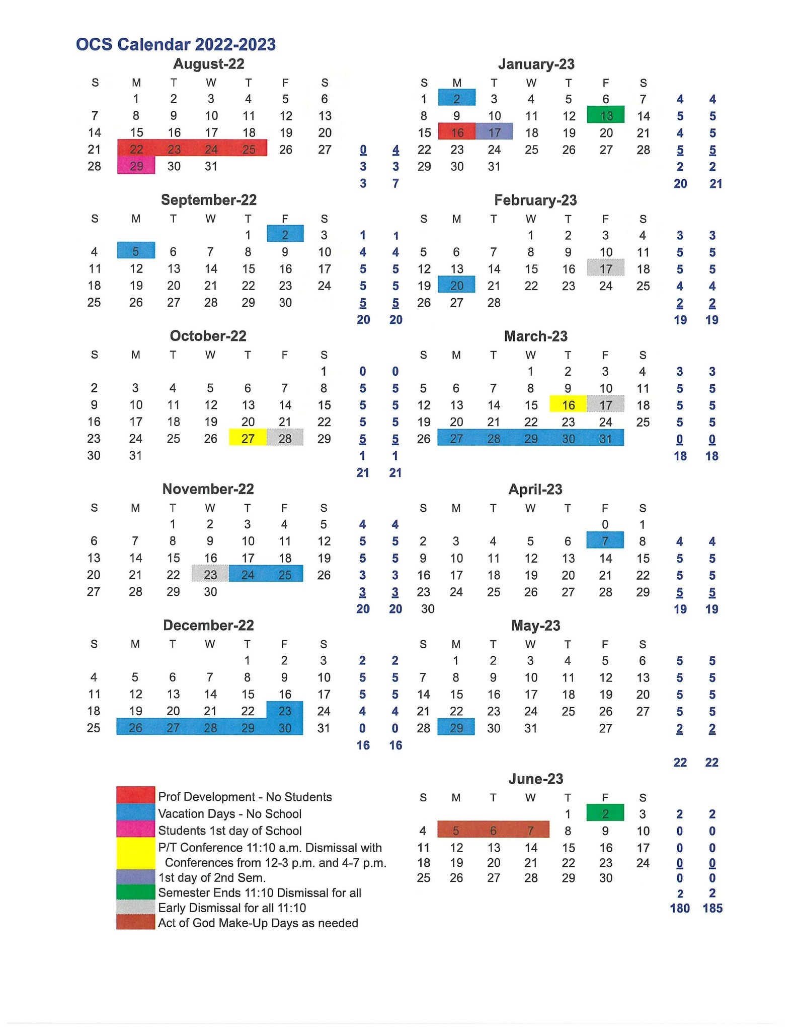 OCS 22-23 District Calendar